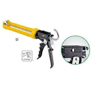 Heavy duty type cordless manual caulking guns with cutter for DIY
