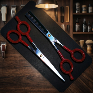 Juego de Tijeras Profesionales de Acero Inoxidable de 7 Pulgadas para Cejas y Peluquería, Estuche con Cierre para Arte de Uñas, Belleza Sostenible, Cuidado Personal - Product Image 2