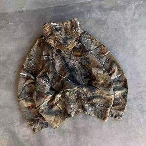 Tejido de punto de alta calidad de 400 g/m², cómodo y forrado, 100 % algodón, lavado al ácido, serigrafiado con logotipo personalizado, estampado digital de camuflaje Real Tree. - Product Image 2