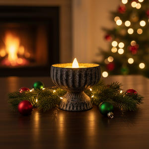 Portacandele Vintage in Ferro per Natale, Casa e Giardino, Rustico Fatto a Mano, Decorativo da Tavolo con Luce Romantica - Product Image 1