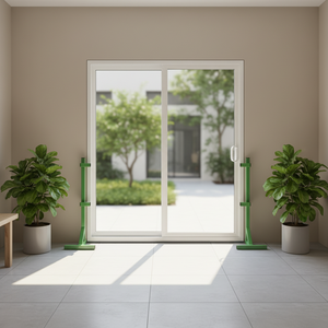 ประตูบานเลื่อน UPVC/PVC สำหรับระเบียง/ห้องนั่งเล่น/ห้องนอน/ห้องรับประทานอาหาร/ห้องครัว สำหรับโครงการเชิงพาณิชย์ - Product Image 1