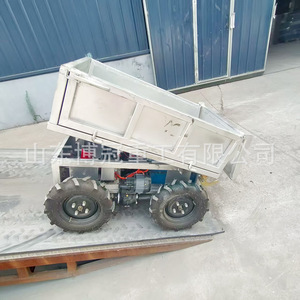 Camion de transport agricole électrique télécommandé tout-terrain avec élévateur hydraulique pour utilisation en verger - Product Image 3