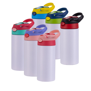 Vasos de Metal Rectos para Sublimación de 12oz y 20oz para Niños y Bebés, Lindos Vasos Personalizables con Accesorios, Regalo Empresarial, Color Blanco - Product Image 3