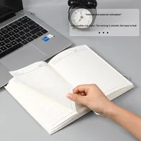 Organiseur de planification A3 avec logo personnalisé, couverture en lin, journal de bureau, reliure cousue, 80 feuilles, vente en gros, cadeau promotionnel