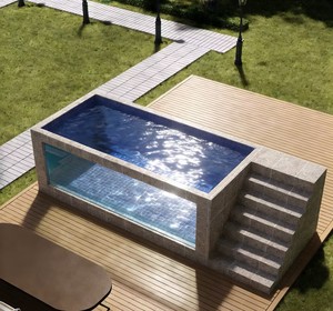 Piscina Prefabbricata di Lusso per Esterni con Struttura in Acciaio, Pannelli Sandwich, Finestre Traspiranti, Espandibile, Container Moderno da 20ft e 40ft - Product Image 6