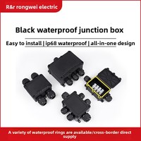 Boîte de boîtier électrique d'éclairage LED extérieur étanche IP68 plastique Durable 1 à 2 voies pour boîtiers électroniques et d'instruments