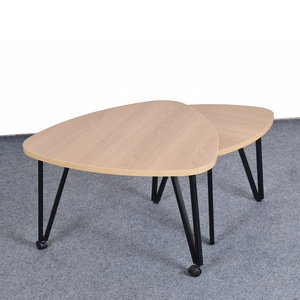 Nhà Máy Bàn Cà Phê Hiển Thị Trường Hợp End Gỗ Sồi Bàn Cà Phê Với Bánh Vòng Tổ Bàn Cà Phê Cho Nhà Mở rộng - Product Image 5