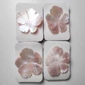 แฟนซีแฟชั่นสีชมพูซับ F235 14-45มิลลิเมตรรูปดอกไม้ธรรมชาติแกะสลักกึ่งสำเร็จรูปพลอยหลวมสำหรับการออกแบบ - Product Image 6