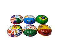 Jouet Squishy en forme de Boulette Vapeur à Remontée Lente, Motif Drapeau National, Anti-Stress, en PU, pour Cadeaux d'Anniversaire pour Enfants