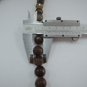 <span class=keywords><strong>Agata</strong></span> <span class=keywords><strong>Marrone</strong></span> 14 mm, Pietra Naturale per Creazione di Gioielli Fai-da-Te - Product Image 5