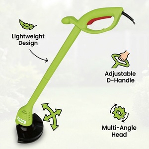 Débroussailleuse électrique légère 280W, moteur 22cm de diamètre de coupe, homologuée GS CE, pour jardin domestique - Product Image 2