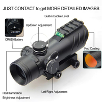 Lunette de visée point rouge HD30H - Aluminium 6061-T6 usiné CNC, objectif 30 mm, niveau d'air pour applications tactiques et de chasse