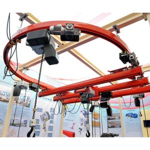 Grúa aérea flexible de 500Kg, 1 tonelada, 2 toneladas, pequeño sistema de grúa de riel monorriel, ampliamente utilizado Taller de grúas puente de Servicio Ligero - Product Image 2