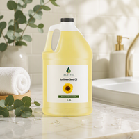 Minyak Biji Bunga Matahari 100% Murni Cold Pressed, Minyak Pembawa Alami untuk Pijat Kulit, Perawatan Rambut, Bahan Baku Kosmetik, Pasokan Grosir OEM
