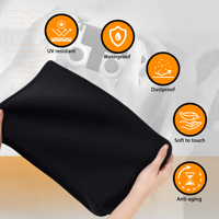 Housse de protection anti-poussière en tissu de plongée noir Bangcheer découpée avec précision pour PS5-Slim, anti-rayures, lavable, facile pour PSP/PSPGo