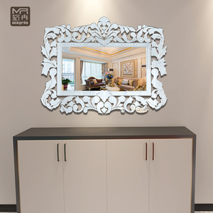 Hot <strong>Rectangular</strong> Big Venetian <strong>Wall</strong> <strong>Mirror</strong> with Hand Flowers - Product Image 4
