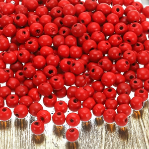 Venta al por Mayor de Accesorios de Madera FAIZA CRAFT FC-8134, Cuentas Sueltas Redondas de Color Natural para la Fabricación de Joyería, Hechas en India - Product Image 2
