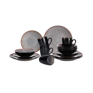 The Round Kitchen Plate Set and the Unique Reactive Glaze Microwave Safe Tableware Set of Promotional Mugs Make Your Home - Product Image 1