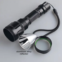 Lampe torche LED TOPCOM Convoy C8 avec ampoule UV 365NM, détection d'encre invisible, lampe UV avec lentille noire