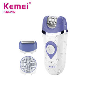 Épilateur Kemei KM-297 Kemei 3 en 1 pour femmes, machine d'épilation rechargeable, rasoir électrique pour bikini, corps, visage, aisselles - Product Image 2