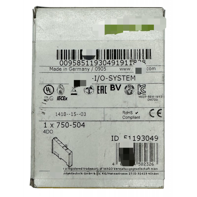 New and Original Digital Output Module - 750-504 - Stock in Warehouse PLC Programming Controller