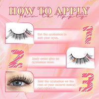 Cils artificiels en coton faits à la main, effet œil de chat, aspect naturel, épaisseur 0,07 mm, 8 paires, PBT ISABELLA GA04