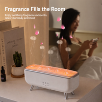 Diffuseur d'huiles essentielles intelligent avec mode de diffusion activé par la voix, télécommande et deux réglages de minuterie pour la chambre, le bureau et le studio
