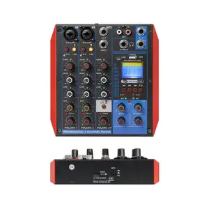 Professional Console MP3 Computer Input Reverb Effect 4 Channel Digital professional audio mixer