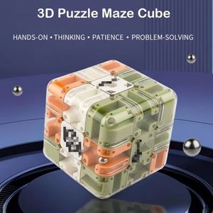 Grand cube de labyrinthe 3D, jouet de puzzle pour enfants, cube multijoueur PK, pour enfants et adultes, développement de la pensée logique, soulagement du stress, cadeau - Product Image 2