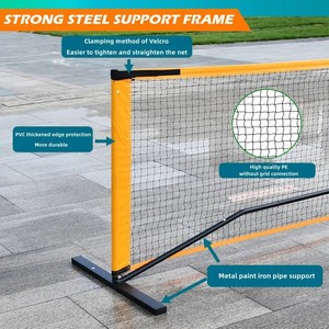 Ensemble de balles de cornichon personnalisées TY-1035H directement de l'usine Ensemble de pickleball de 22 pieds de qualité avec filet et pagaie - Product Image 5