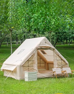 Tentes de camping en plein air, installation facile, imperméables, résistantes au vent, 4 saisons, tente de cabane en Oxford, tente gonflable automatique épaissie - Product Image 1