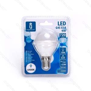 Bombilla LED A5 G45 de Ahorro de Energía, 9W E14, con Temperatura de Color de 6400K, Nueva - Product Image 1