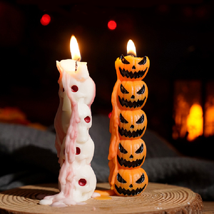 Velas artísticas hechas a mano para Halloween, velas creativas de varilla larga para decoración de fiestas, velas aromáticas creativas para aromaterapia - Product Image 3