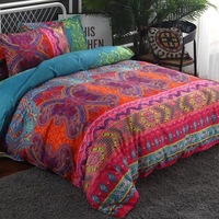 Ensemble de housse de couette ChamXue, ensemble de literie, housse de couette, taie d'oreiller, housse de couette rayée, taie d'oreiller, 3 pièces, coton brossé doux