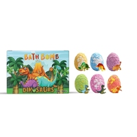 Coffret Cadeau de Bombes de Bain Effervescentes Colorées à Marque Blanche, Huiles Essentielles Biologiques, Véganes, Relaxantes, pour Enfants, avec Jouet à l'Intérieur