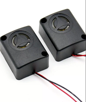 Sirena Piezoeléctrica Activa de Alta Potencia con Carcasa Cuadrada, DC3V 5V 12V 24V, Alarma Sonora de Seguridad para Bomberos y Ambulancias, Cable de 25cm