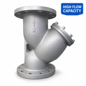 <span class=keywords><strong>Filtre</strong></span> en Y ASME industriel <span class=keywords><strong>à</strong></span> brides avec tamis amovible pour conduites d'eau, d'huile, de gaz et de vapeur - Product Image 1