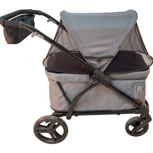 รถเข็นเด็กแบบพับได้ 2 ที่นั่ง โครงอะลูมิเนียม สำหรับตั้งแคมป์กลางแจ้ง - Product Image 4