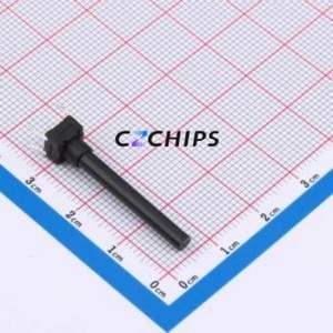 TSW06112-310B331CA Tactile Switch Through hole-4P,6.1x6.1mm Switch Single Pole Single Throw Round Button 1.8N 6.1mm - Product Image 1