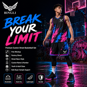 Suministro del Fabricante, Venta al por Mayor, <span class=keywords><strong>Serie</strong></span> Tier Support Break Your Limit, Diseño Vivid Pink Blue Drip Glow, Personalizado, Transpirable, 100% - Product Image 1