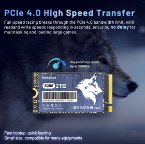 适用于台式机和笔记本电脑的高速128gb 256gb 512gb 1TB 2TB内置固态硬盘M.<span class=keywords><strong>2</strong></span> NVME PCIe4.0 2242 - Product Image 3
