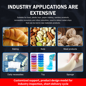 Bao bì nhựa thực phẩm Pusher <span class=keywords><strong>Receiver</strong></span> màn hình cảm ứng hoạt động Độ chính xác cao thực phẩm Máy dò kim loại cho ngành công nghiệp chế biến thực phẩm - Product Image 4