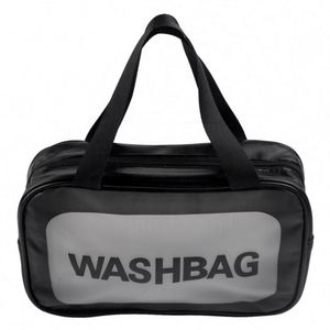 OEM Custom Portable Frosted PVC Toiletry Cosmetic <b>Bag</b> Waterproof <b>Transparent</b> <b>Makeup</b> <b>Bag</b> - Product Image 5