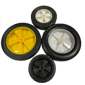 Rueda de รถเข็นยางพลาสติกพับได้8นิ้ว8*1.75ทนทานปรับแต่งได้เครื่องมือทำสวนขนาดเล็ก - Product Image 3