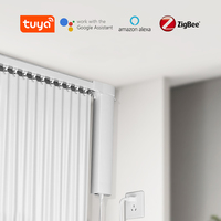 Умный двигатель для штор Tuya smart Google home, управление Alexa