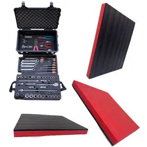 Custom Laser Foam Sheets Shadow Board For Tools Foam Cut Off For Toolbox Inlay Packaging With Foam Sculpting Tool Box Cases