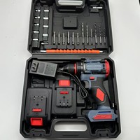 Perceuse à batterie lithium sans balais transfrontalière, visseuse électrique à percussion haute puissance trois fonctions 10 mm grande capacité