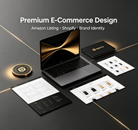 Servicio de Diseño de Marca Premium para Comercio Electrónico, Gráficos Vectoriales Personalizados para Imágenes de Anuncios, Desarrollo de Tiendas Shopify, Diseño Original de Lujo