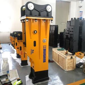 Brise-roche hydraulique SOOSAN SB70, type boîte, marteau à burin de 135 mm avec conduites d'huile pour excavatrices de 16 à 21 tonnes, démolition routière - Product Image 4