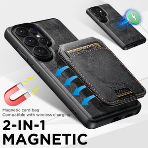 Funda SUTENI para <span class=keywords><strong>Samsung</strong></span> S26 Ultra con Carga Inalámbrica, Soporte Magnético para Tarjetas, Cartera 2 en 1 <span class=keywords><strong>de</strong></span> Cuero Sintético para S25 S24 S23 S22 - Product Image 5
